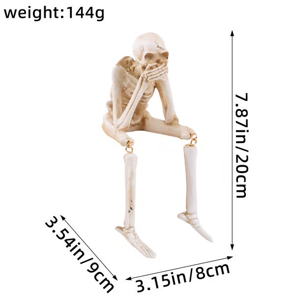🎃💀 Halloween decoration indoor skeleton statue