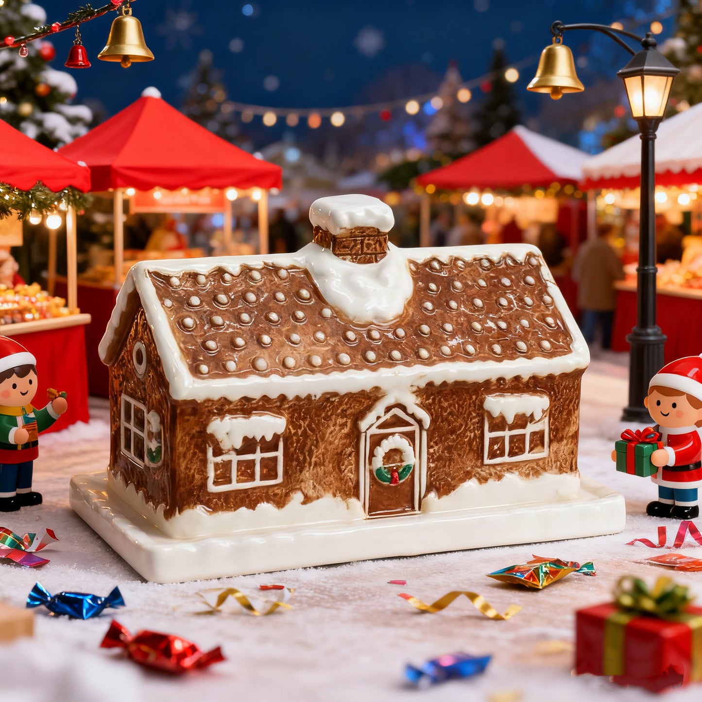 ✨Gingerbread House Butter Dish – A Holiday Must-Have for Every Kitchen! ✨