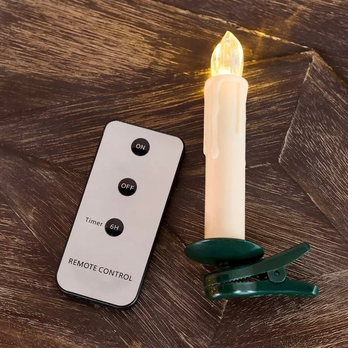✨Flash Sale🎄Set of 10 Clip-On Ivory Candles