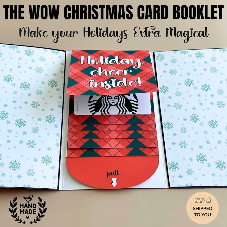 šFlash Saleā” 50K+ SOLD! Almost Gone-š
Handmade Christmas Gift Card Booklet