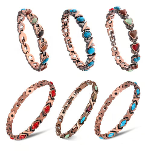 đ„Magnetic Copper Bracelet â Pure Solid Copper with 3800 Gauss Powerful Magnets