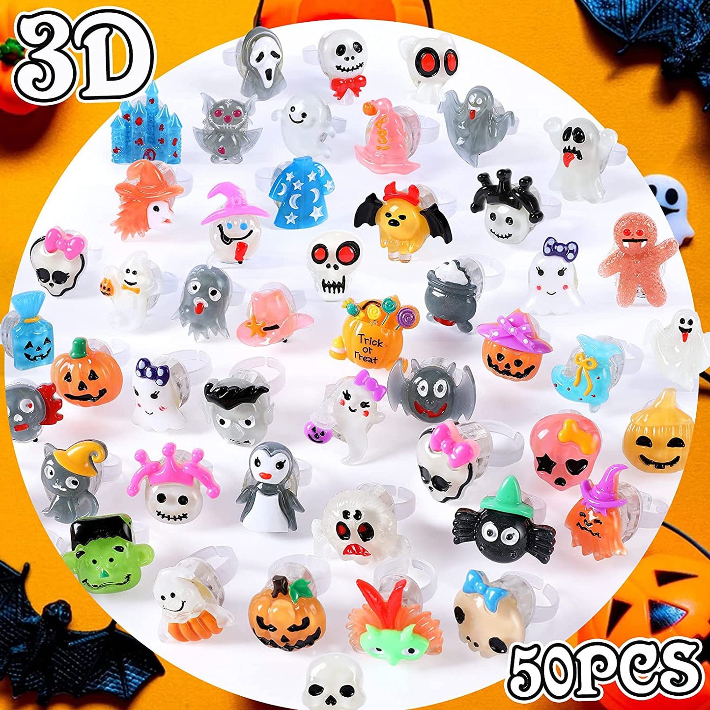 🎃 Hot Sale! 49% OFF –Halloween LED Glowing Rings 👻 Perfect Trick-or-Treat Alternative!
