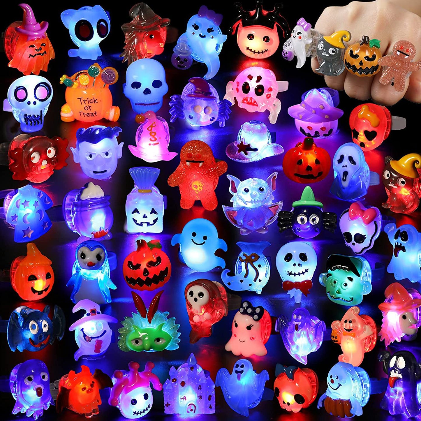 🎃 Hot Sale! 49% OFF –Halloween LED Glowing Rings 👻 Perfect Trick-or-Treat Alternative!