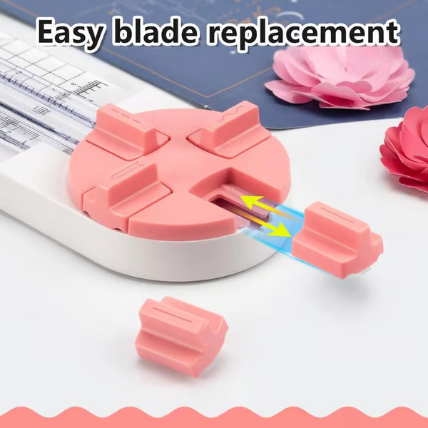 Multi-Function Scrapbooking Tool with Straight, Wave, Perforated & Creasing Blades