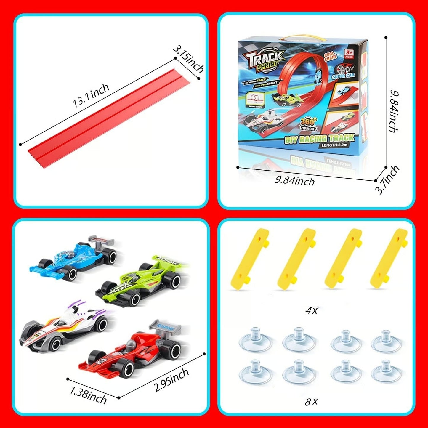 ๐๐ 2025 Christmas Surprise Gift: DIY Flexible Racing Track Toy ๐โจ