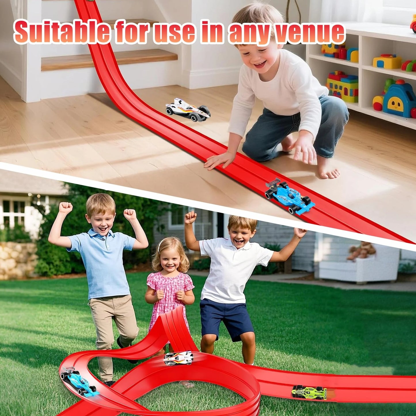 ๐๐ 2025 Christmas Surprise Gift: DIY Flexible Racing Track Toy ๐โจ