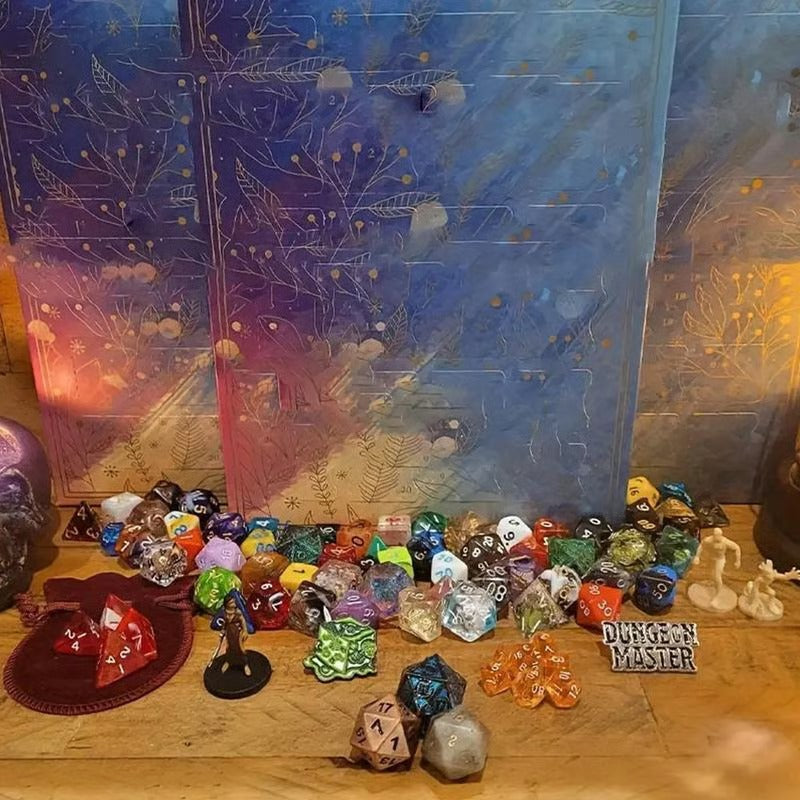 🎲Dice Advent Calendar - 24 Polyhedron Set for DND and RPG🎄