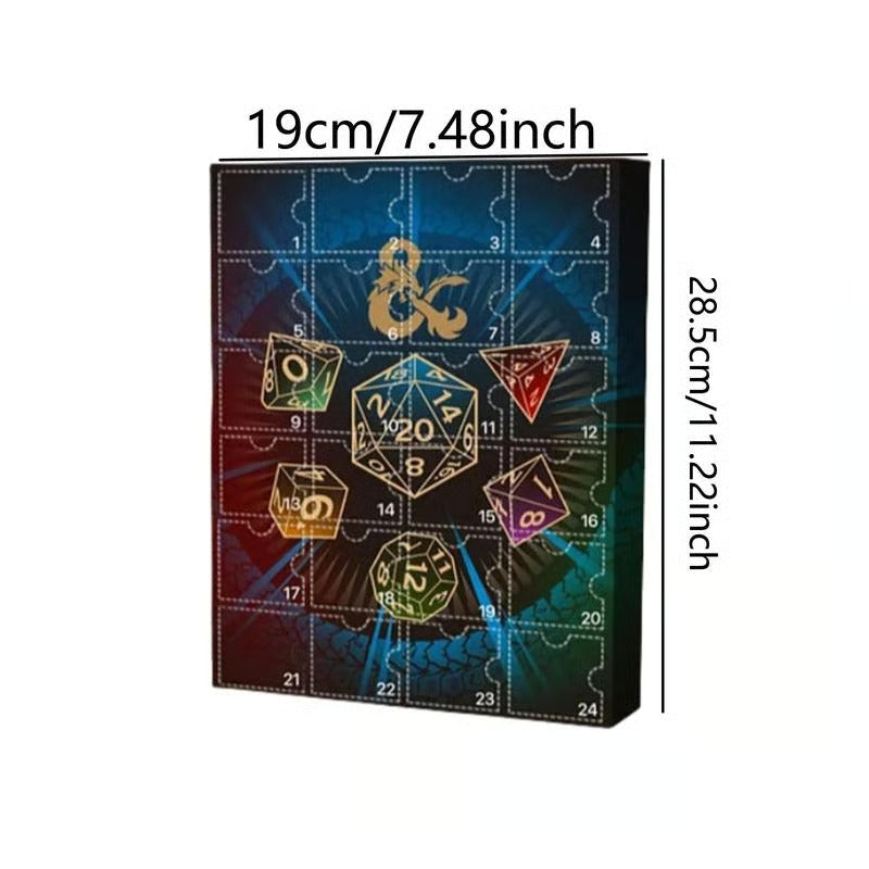 🎲Dice Advent Calendar - 24 Polyhedron Set for DND and RPG🎄