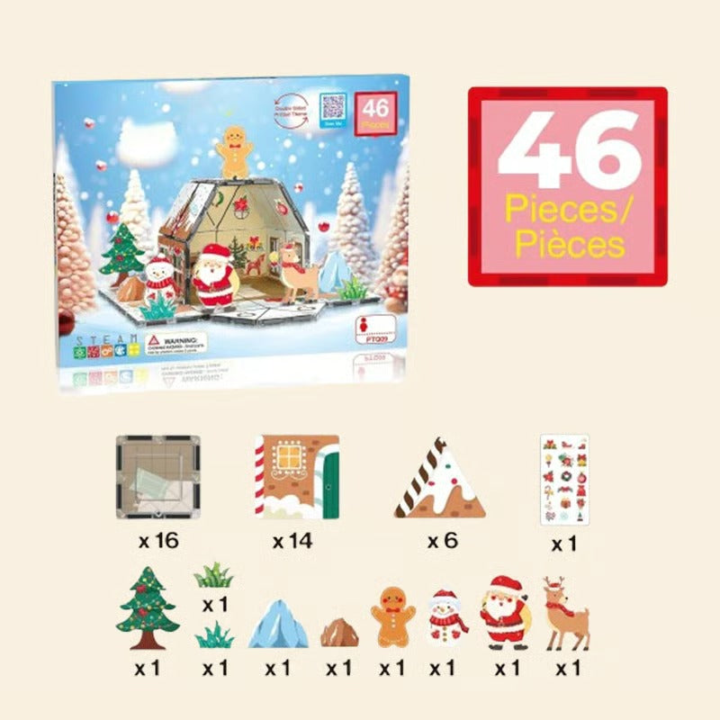 🔥HOT SALE 49%OFF🎄Magnetic Gingerbread House Building Set