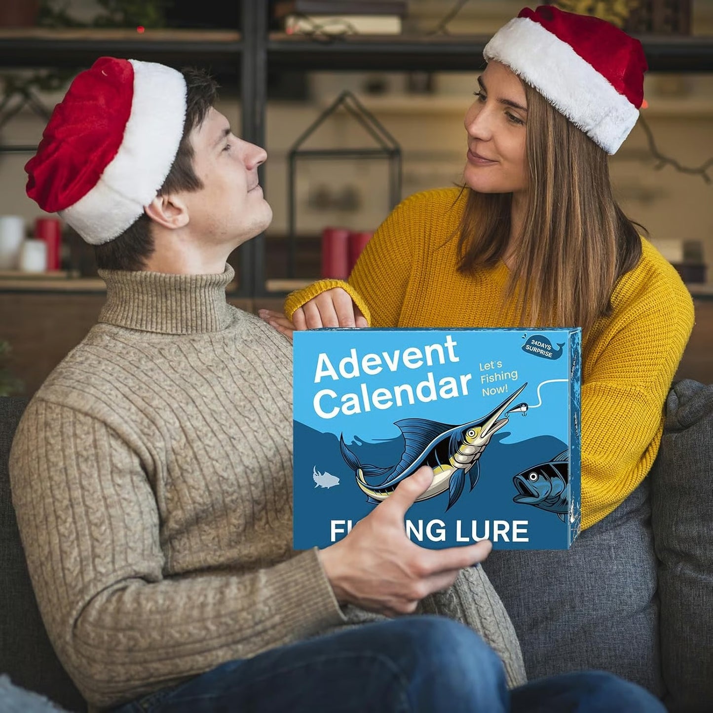 Fish Bait Advent Calendar - 24 Days Countdown Set