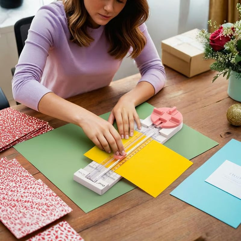 Multi-Function Scrapbooking Tool with Straight, Wave, Perforated & Creasing Blades