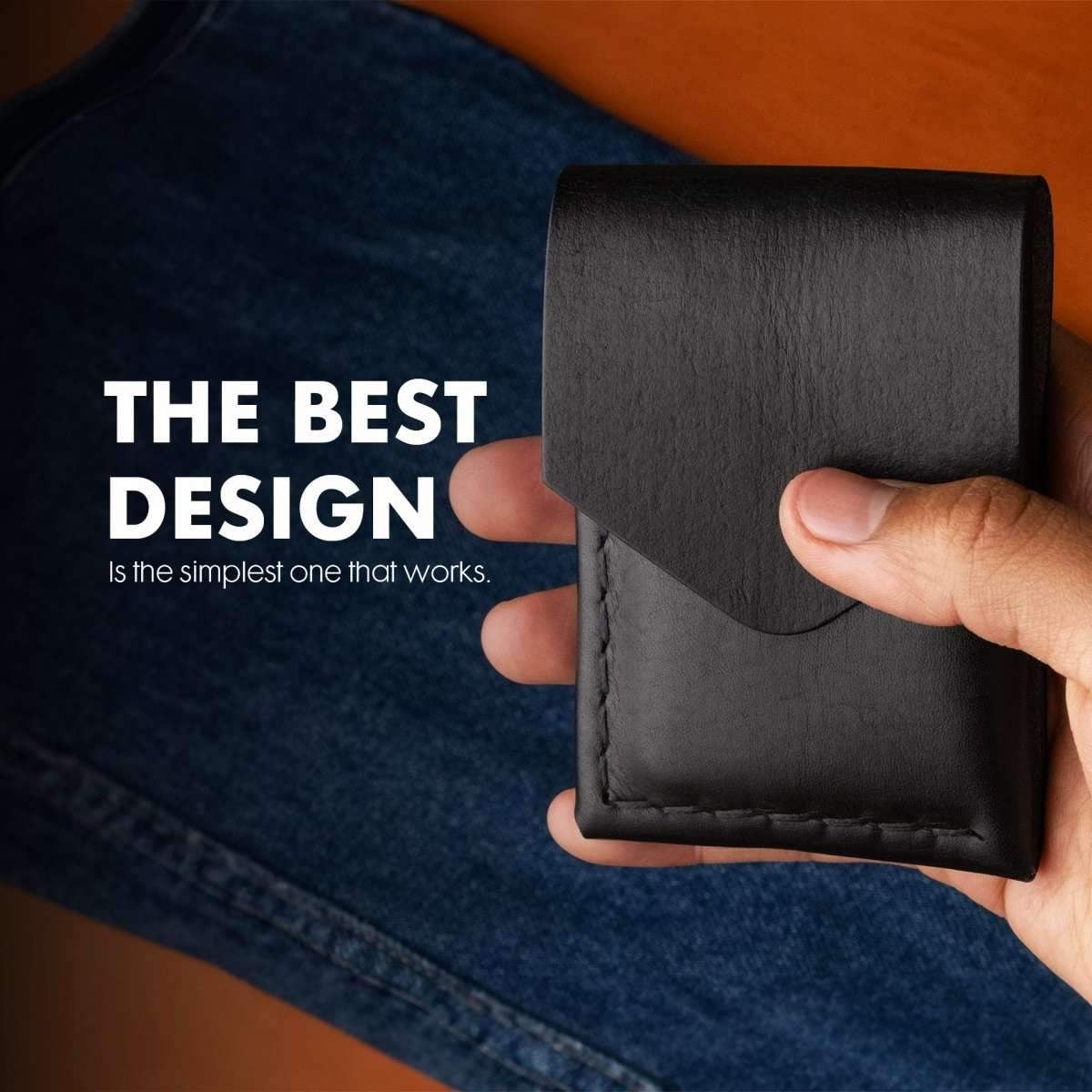 100% Handcrafted Genuine Leather Portable Wallet