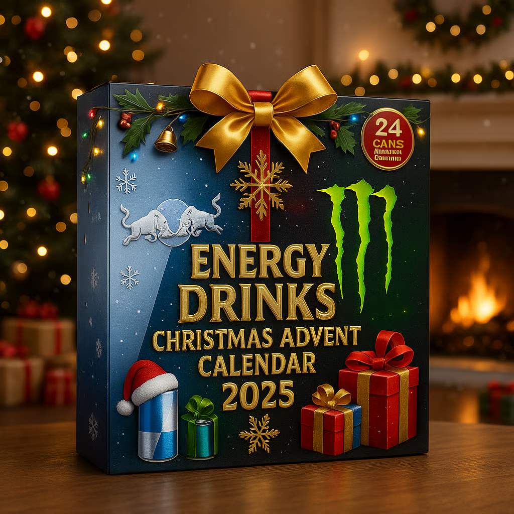 🎄2025 Energy Drink Can Advent Calendar with 24 Mini Bottled Energy Drinks