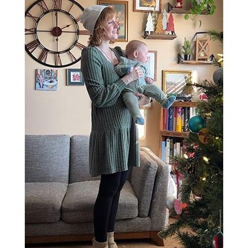 Casual Babydoll Sweater Dress