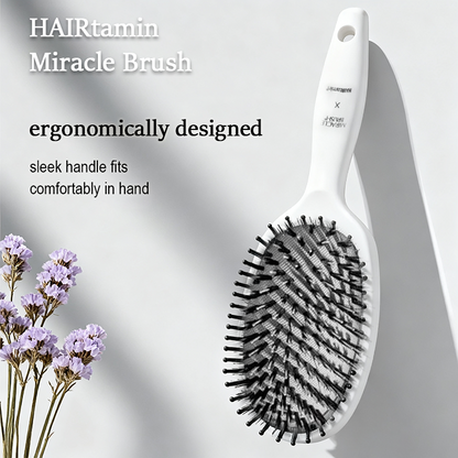 ✨HAIRtamin Miracle Brush✨ – Viral 5x Sold Out Paddle Brush for Smooth, Shiny & Healthy Hair 💆‍♀️💖