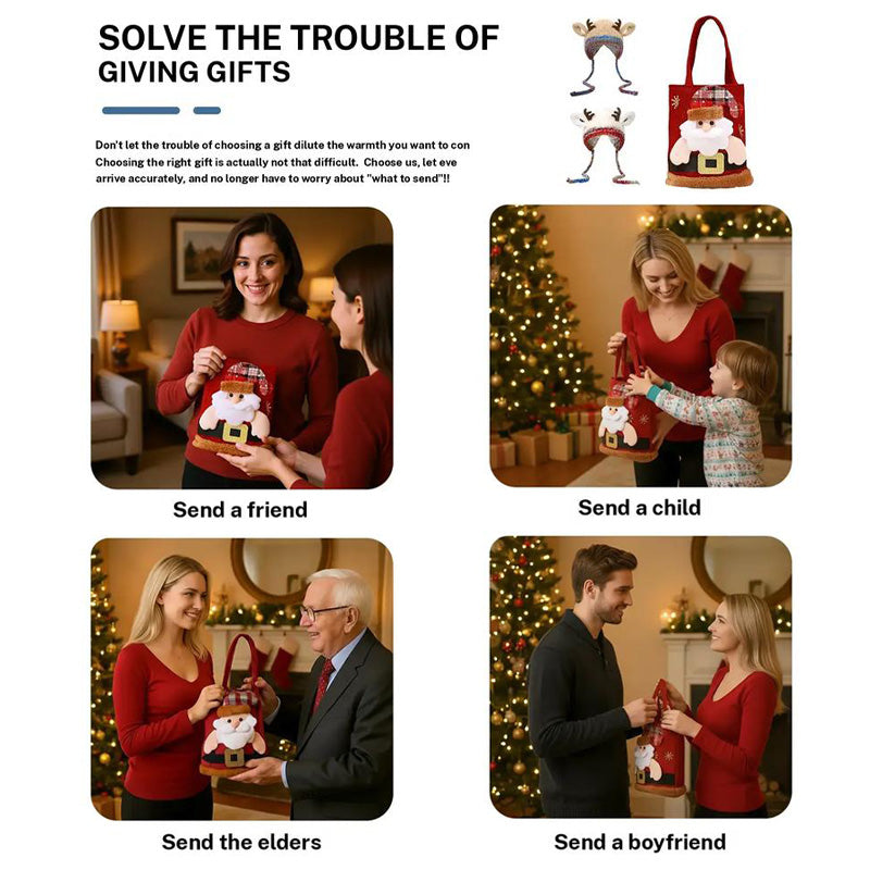 🎄Original design festive Christmas deer antler hat