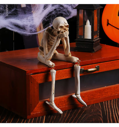 🎃💀 Halloween decoration indoor skeleton statue