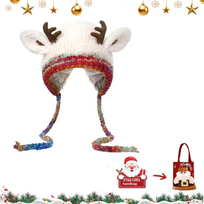 🎄Original design festive Christmas deer antler hat