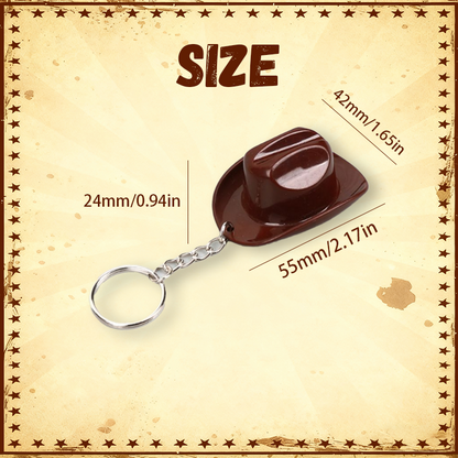 Cowboy Hat Keychain with Bottle Opener