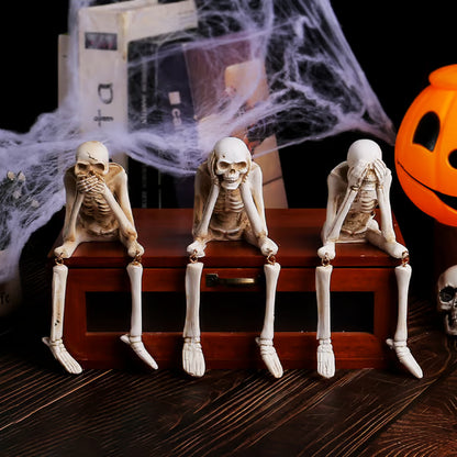 🎃💀 Halloween decoration indoor skeleton statue