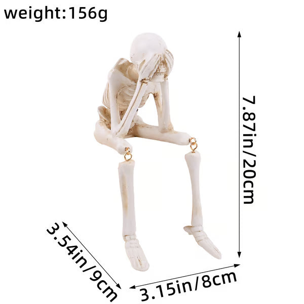 🎃💀 Halloween decoration indoor skeleton statue