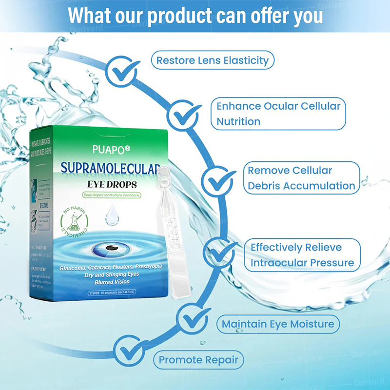 👩‍⚕️PUAPO® Supramolecular Eye Drops ✅MHRA approved (Suitable for cataracts, floaters, AMD and presbyopia) 🍀🍀
