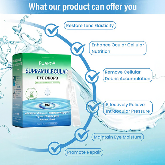 👩‍⚕️PUAPO® Supramolecular Eye Drops ✅MHRA approved (Suitable for cataracts, floaters, AMD and presbyopia) 🍀🍀