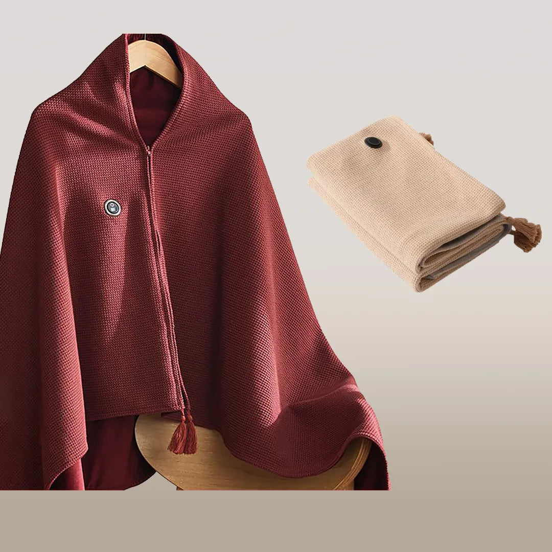 Portable Heated Shawl – Stay Warm Anytime, Anywhere