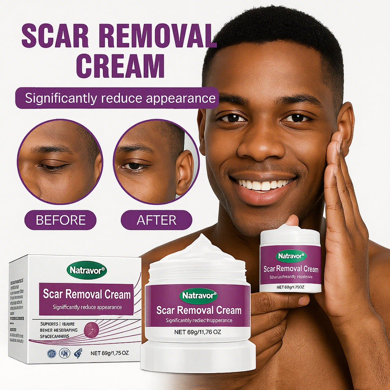 Quick-Acting Scar Removal Cream for Visible Results