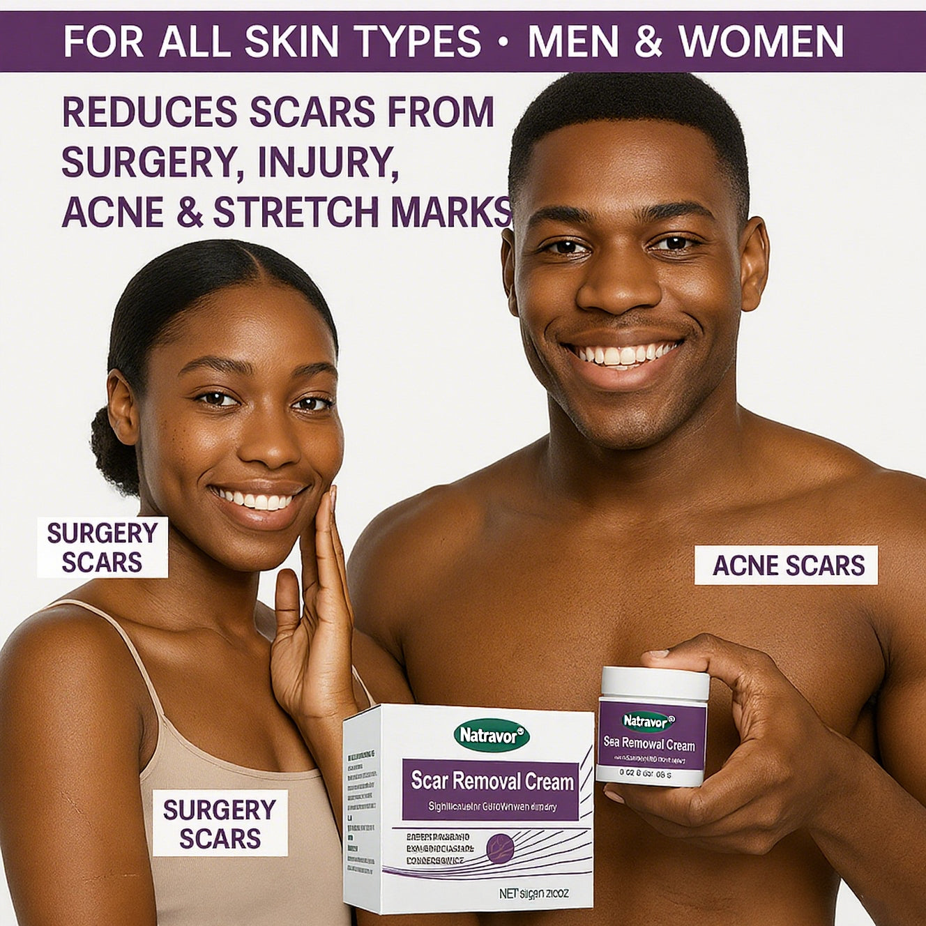 Quick-Acting Scar Removal Cream for Visible Results