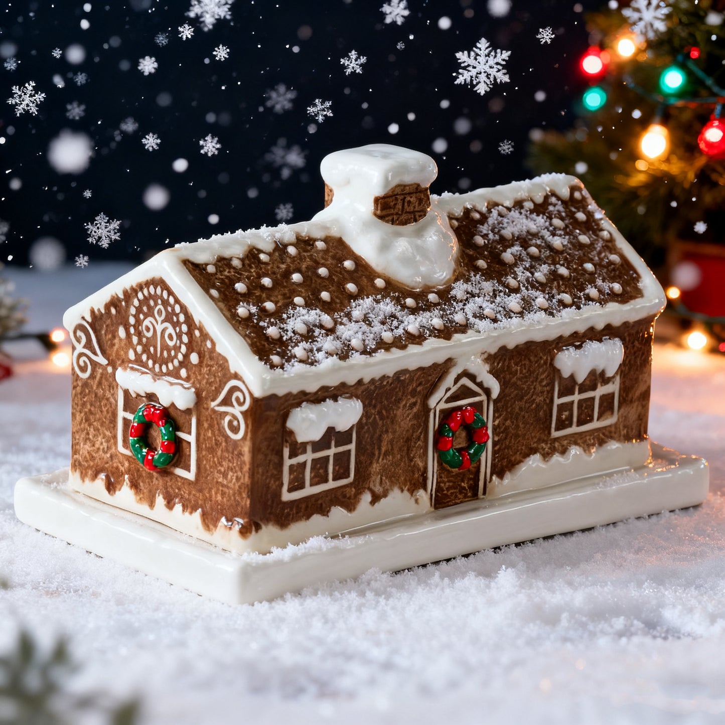 ✨Gingerbread House Butter Dish – A Holiday Must-Have for Every Kitchen! ✨