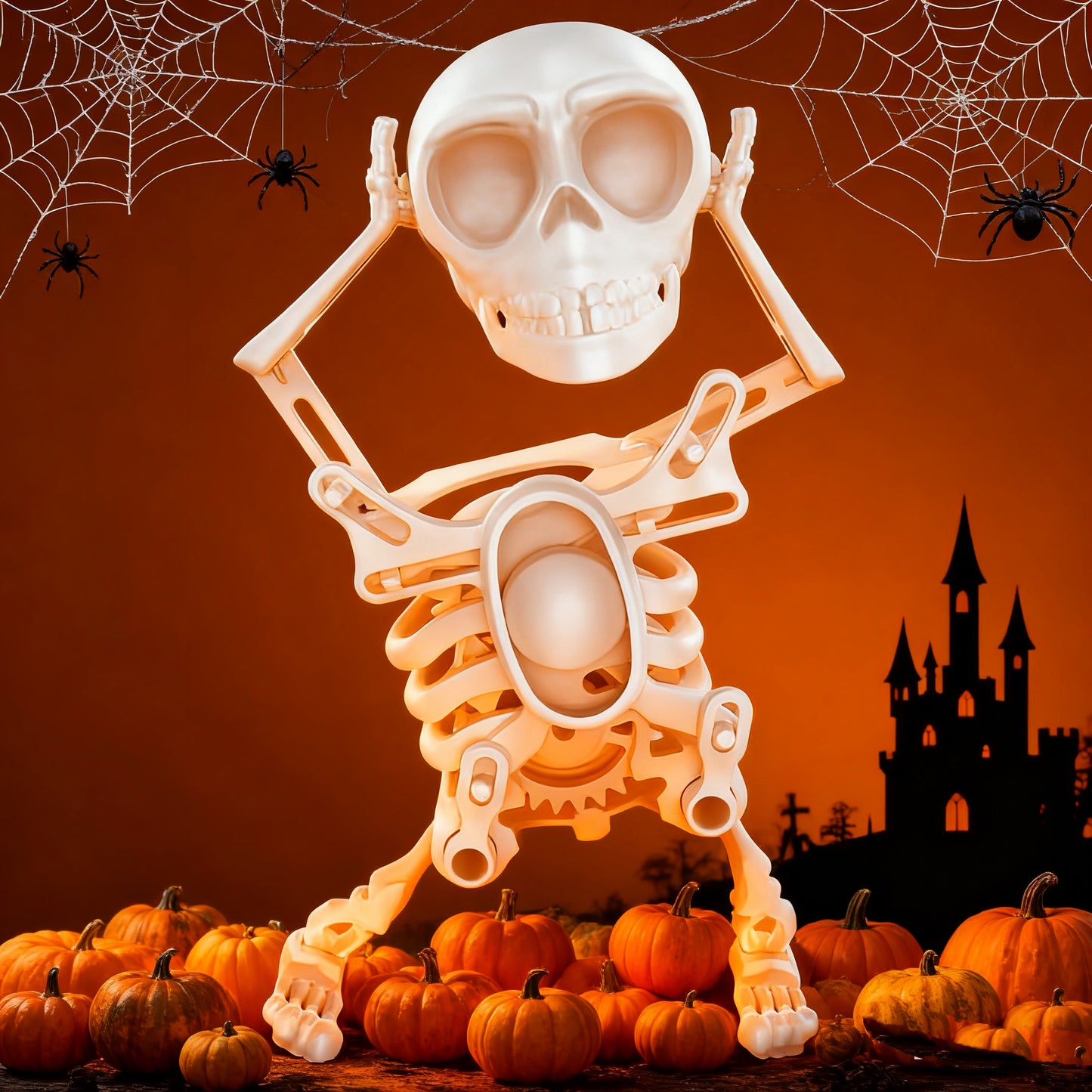 3D Swinging Dancing Skull