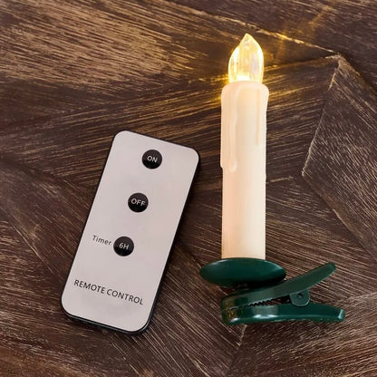 ✨Flash Sale🎄Set of 10 Clip-On Ivory Candles