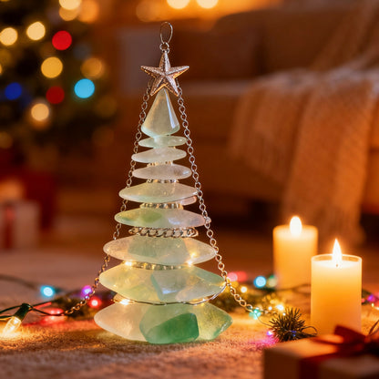 🌊🎄3D Sea Glass Christmas Tree Decor -6Pcs