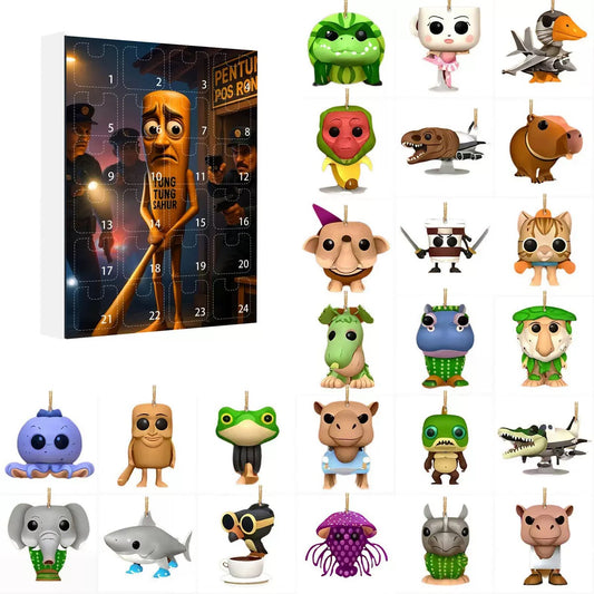 🎁2025 Tung Tung Tung Sahur Italian Brainrot Countdown 24Days Advent Calendar