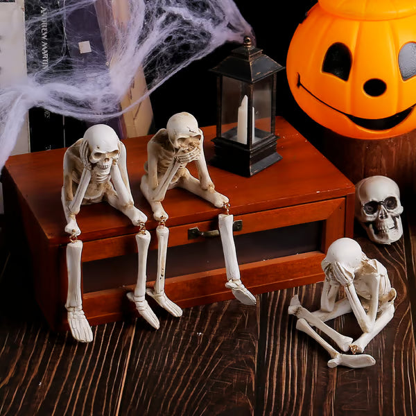 🎃💀 Halloween decoration indoor skeleton statue