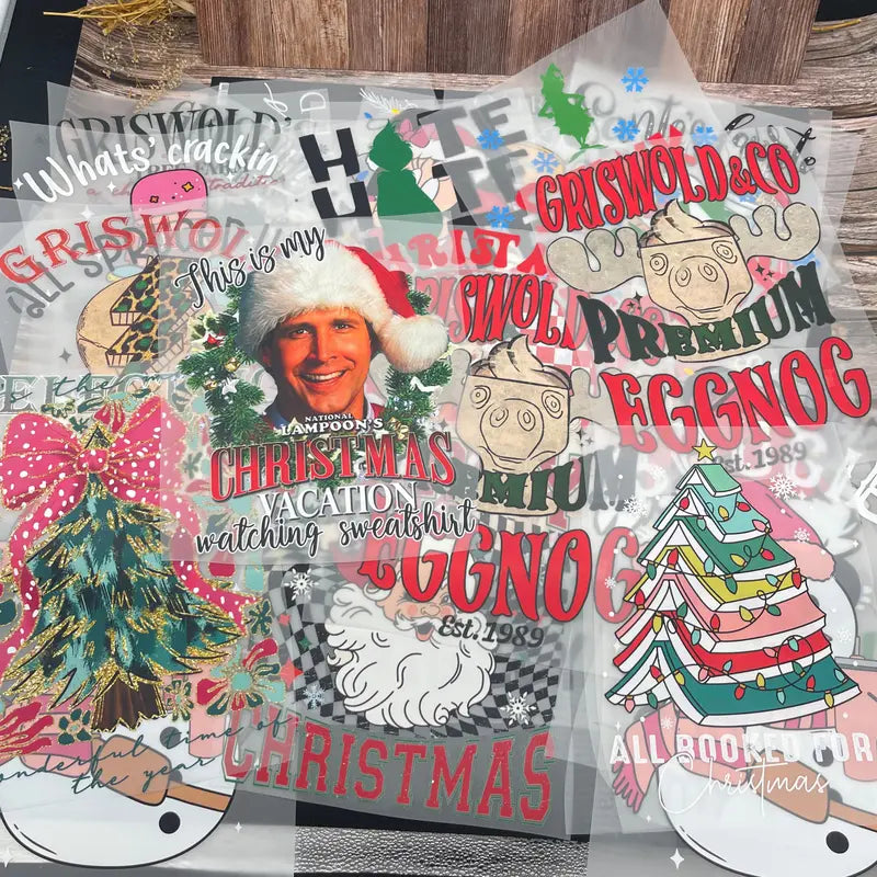 Christmas Mystery DTF Transfer Bundle-15PCS