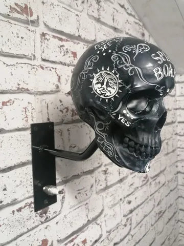 Motorcycle Helmet and Jacket Skull Holder