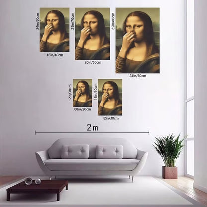 Piece Mimics Mona Lisa Bathroom Wall Art