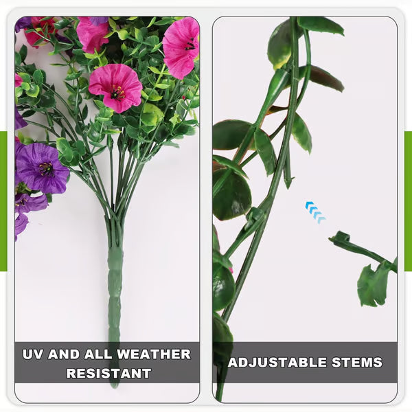 UV Resistant Hanging Artificial Autumn Morning Glory Vine