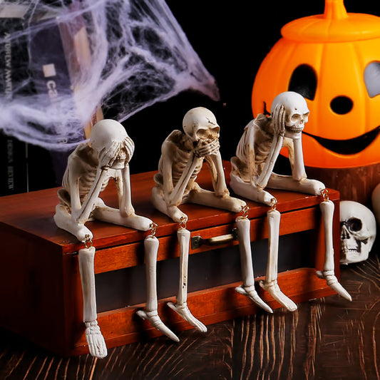🎃💀 Halloween decoration indoor skeleton statue