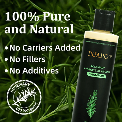 🌿 PUAPO® Natural Rosemary Anti-Hair Loss Set – Stop Shedding, Start Growing! 💆‍♀️✨
