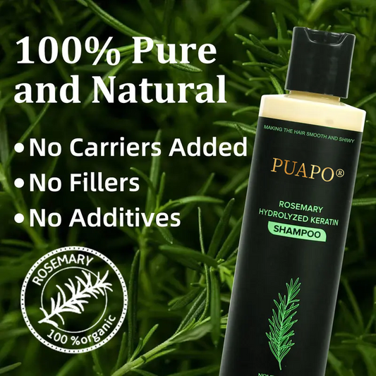 🌿 PUAPO® Natural Rosemary Anti-Hair Loss Set – Stop Shedding, Start Growing! 💆‍♀️✨