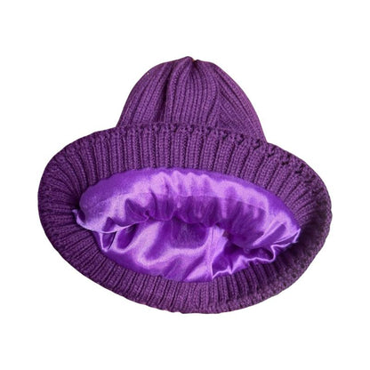 Satin Silk Lined Beanie for Hair Growth