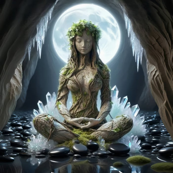 Bohemian goddess statue desktop decoration ornaments art style
