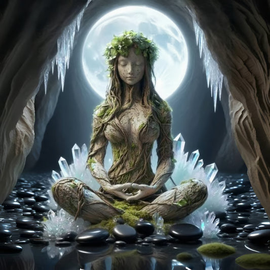 Bohemian goddess statue desktop decoration ornaments art style