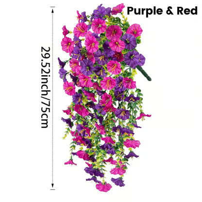 UV Resistant Hanging Artificial Autumn Morning Glory Vine
