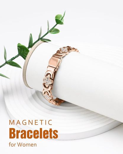 Zulfio® Copper Bracelets for Women. Pure Copper Magnetic Bracelet with 3800 Gauss Effective Magnets