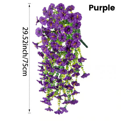 UV Resistant Hanging Artificial Autumn Morning Glory Vine