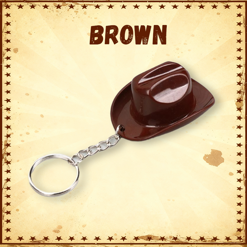 Cowboy Hat Keychain with Bottle Opener